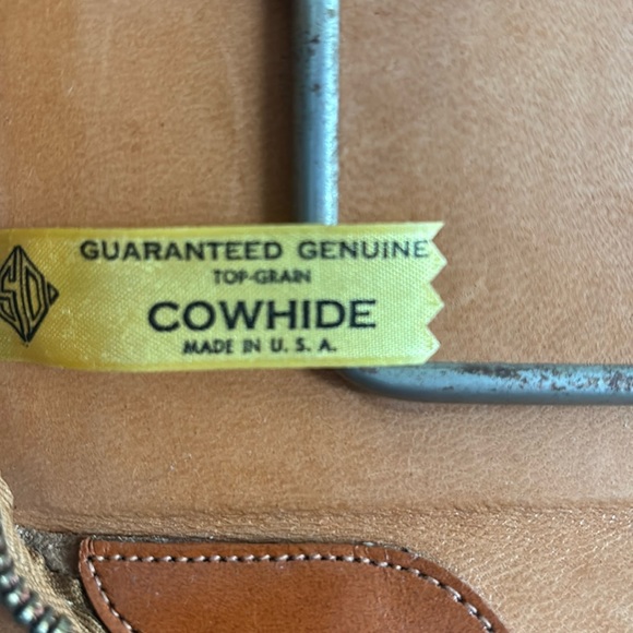 Men’s leather travel case from the 1950s genuine top grain cowhide USA - Picture 10 of 16